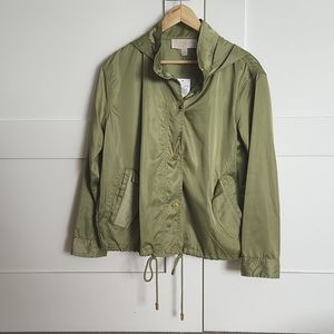 NWT Michael by Michael Kors light green spring bomber jacket size M